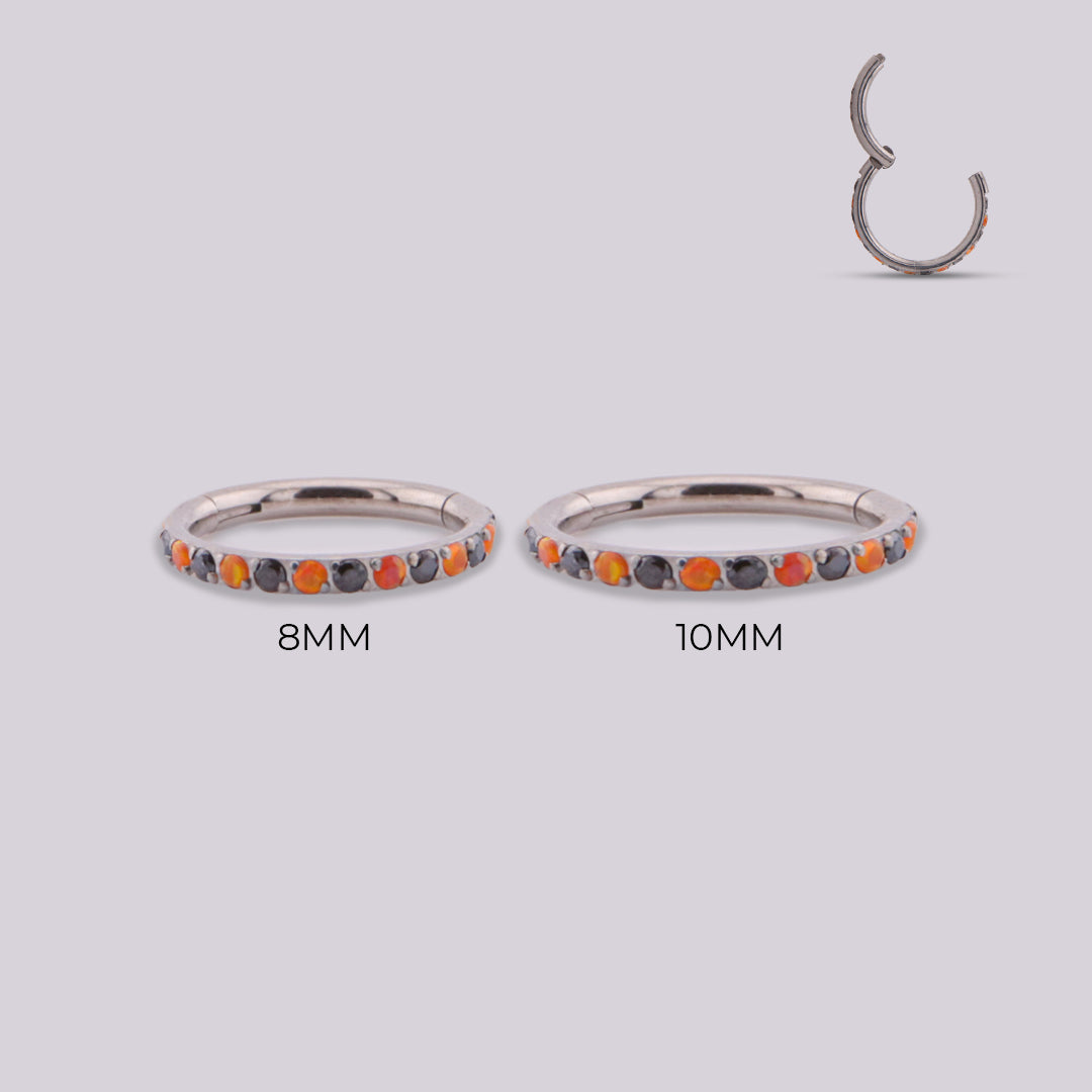 Aro Ita en Titanio con Ópalo