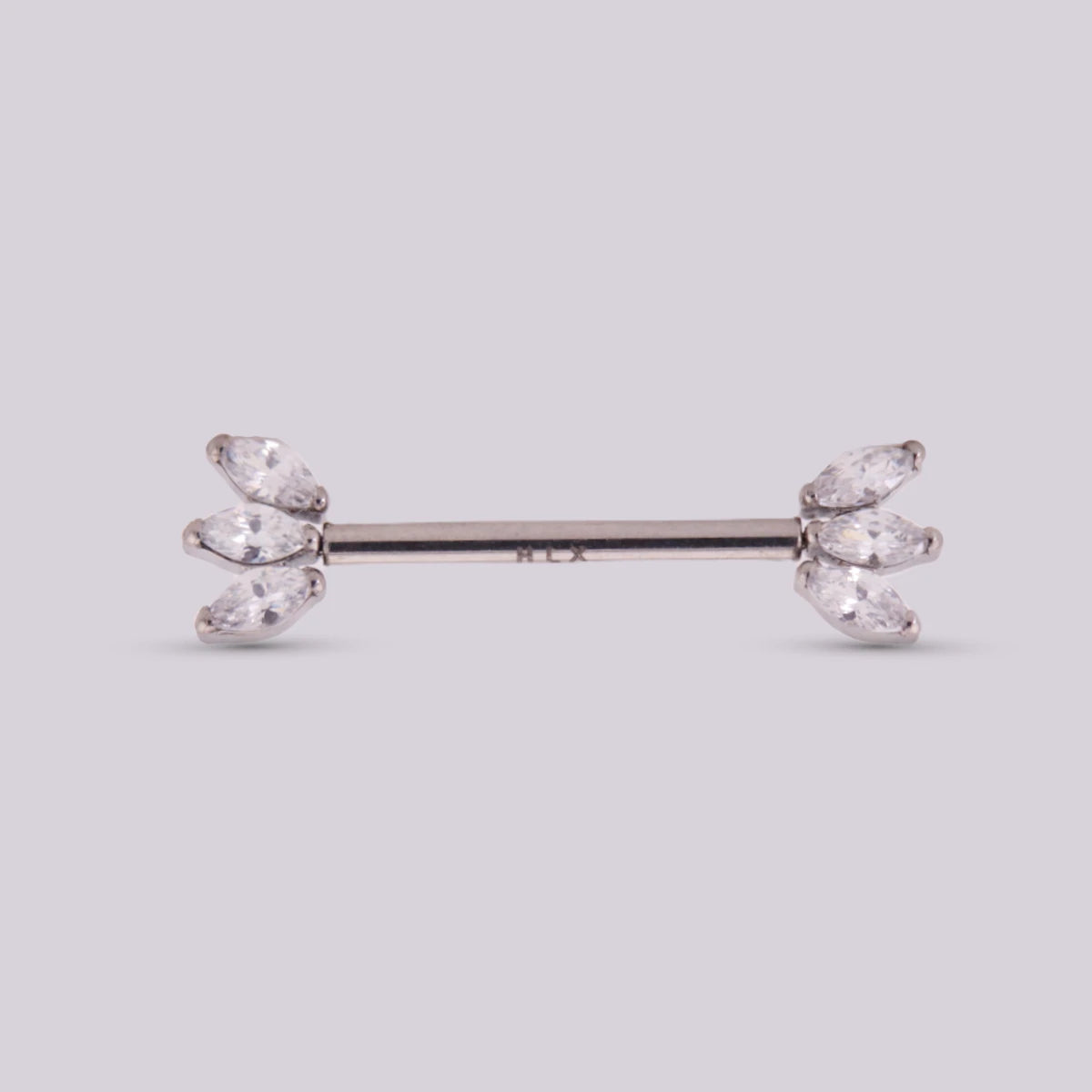 Piercing para Pezón Fiori en Titanio – Plateado