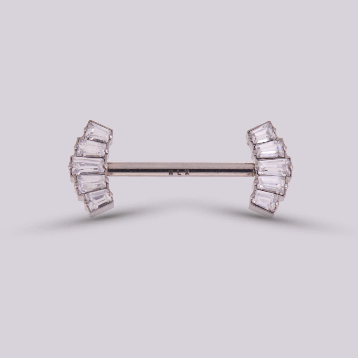 Piercing para Pezón Ela en Titanio – Plateado