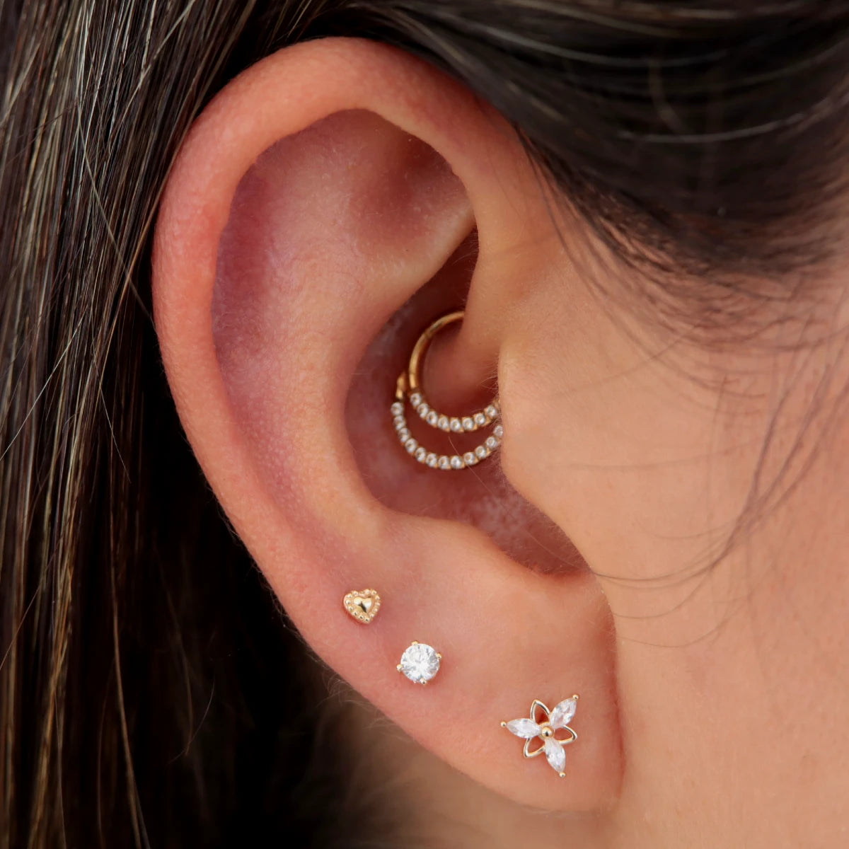 Labret Corazón Luxury Oro 14K