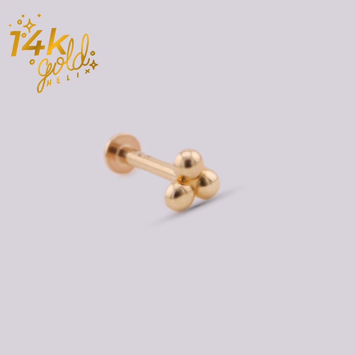 Labret Trébol Luxury Oro 14K
