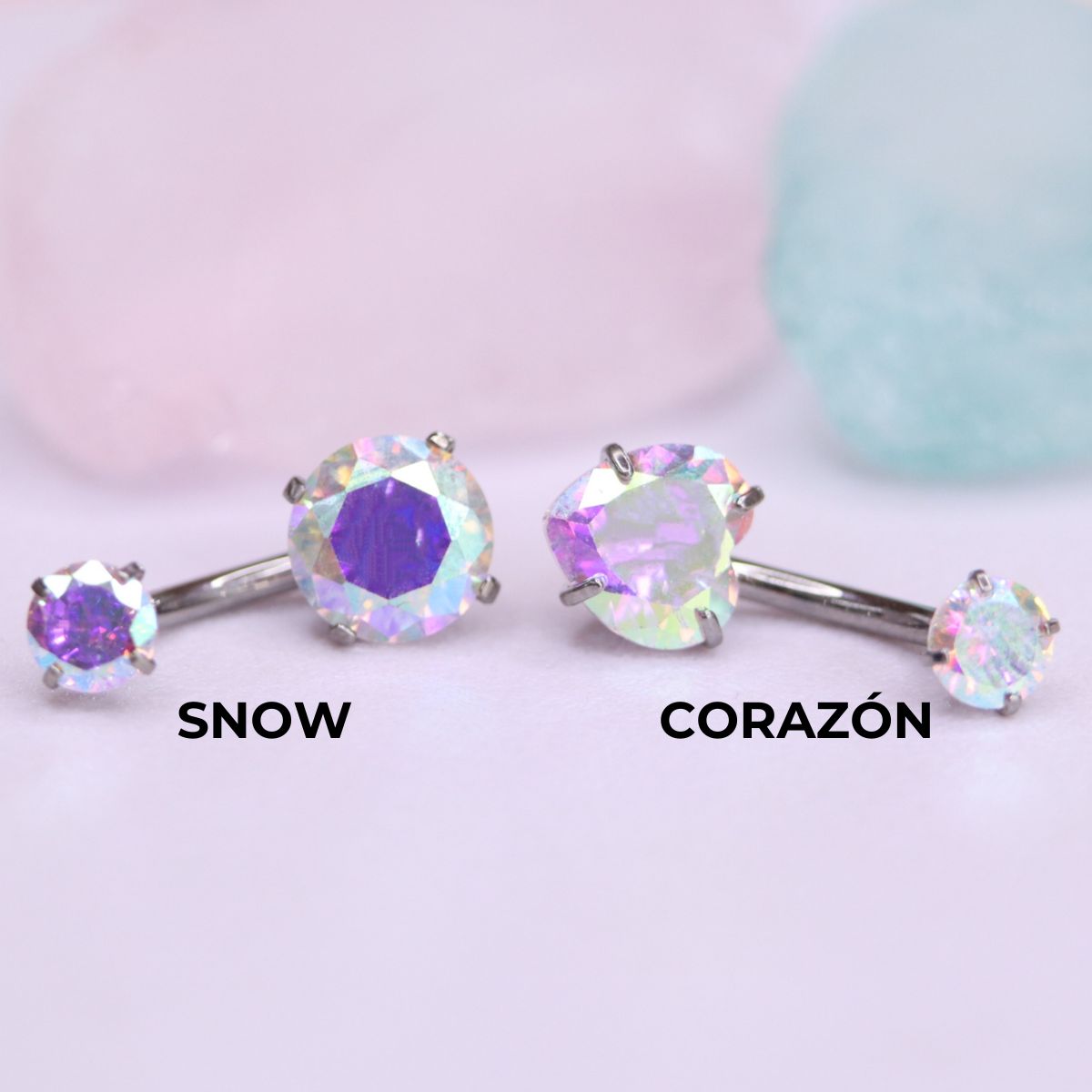 Piercing Ombligo Snow en Titanio