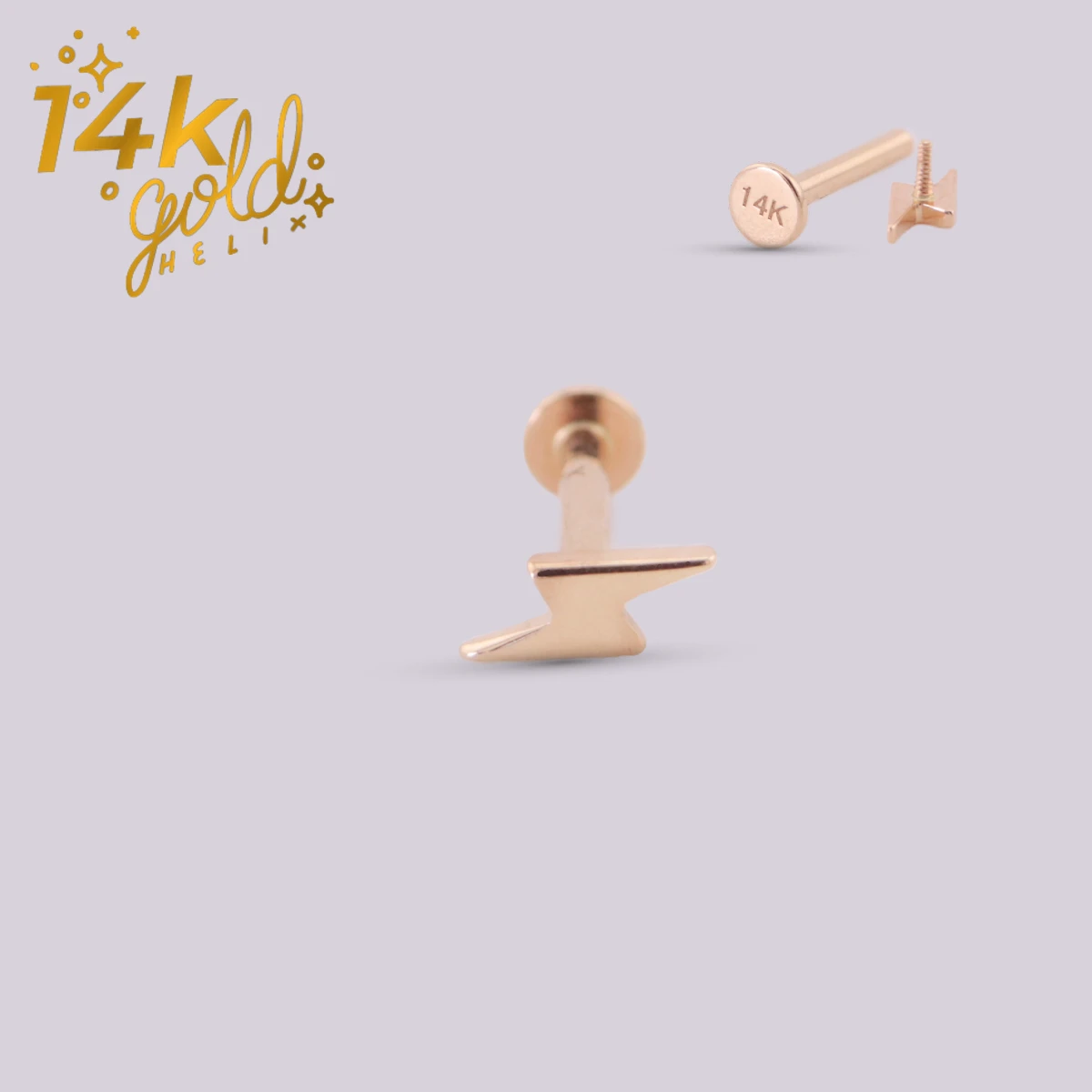 Labret Rayo Luxury Lightning Oro 14K
