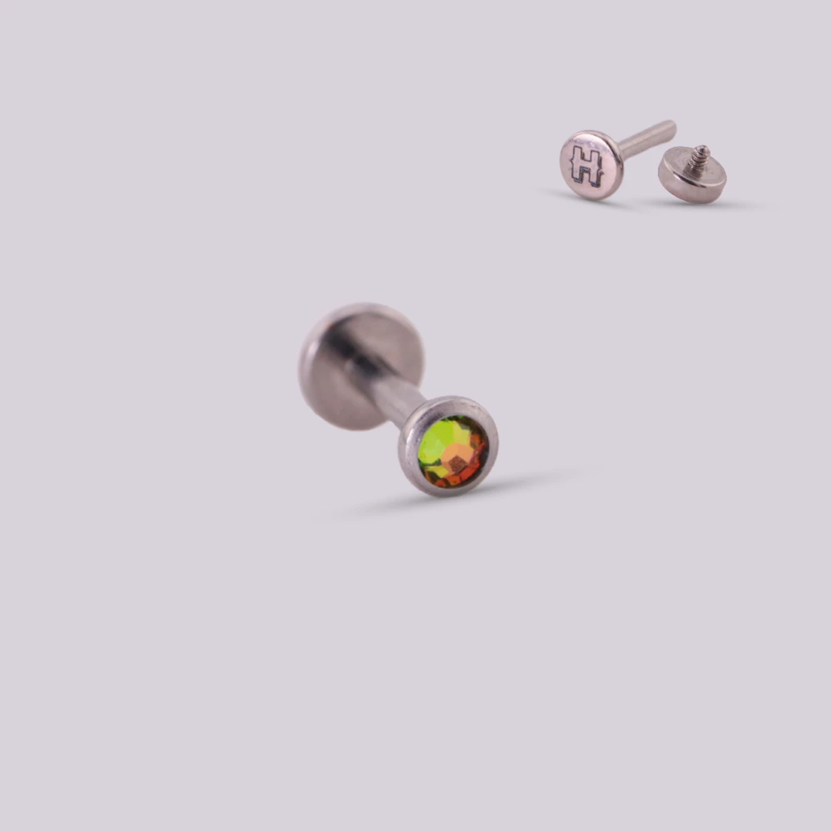 Labret Mirror en Titanio