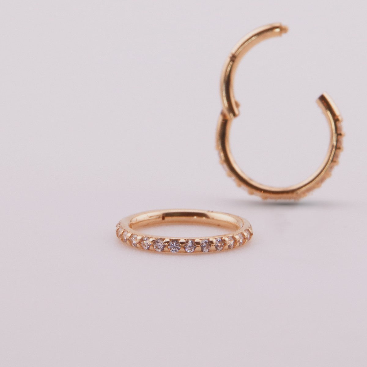 Clicker Luxury Zircon en Oro 14K