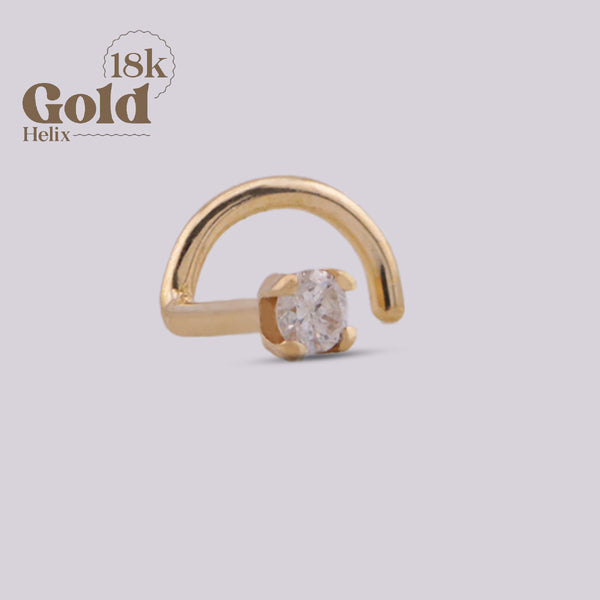 Nostril jewel with diamond | Gold18K